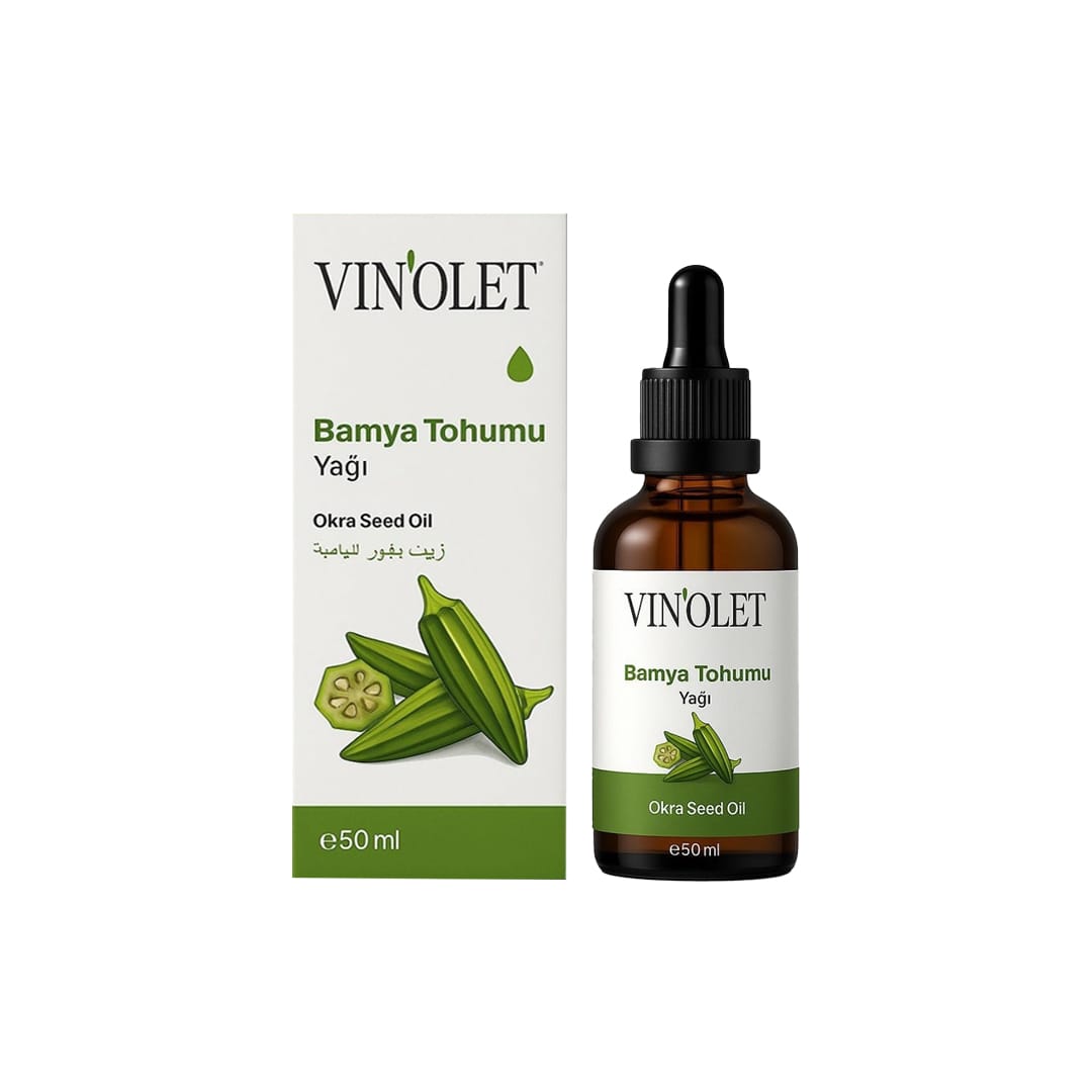 Vinolet Soğuk Sıkım Bamya Tohumu Yağı 50 ml